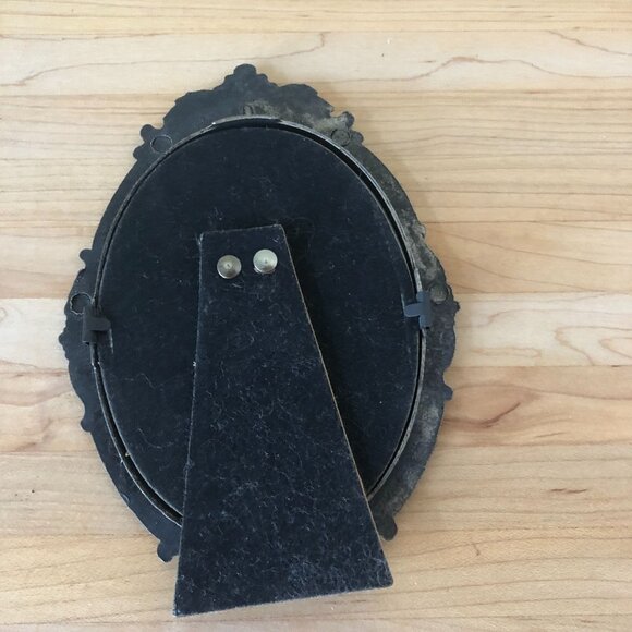 Vintage Oval Frame Black Cat Music Gallery Wall Ornate Sassy Kitty Piano Mouse - Picture 2 of 4